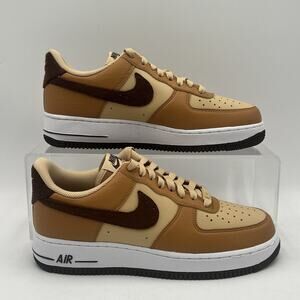 Womens Sz 9.5 Nike Air Force 1 07 Next Nature AF1 Flax Cacao Wow HQ3905 200
